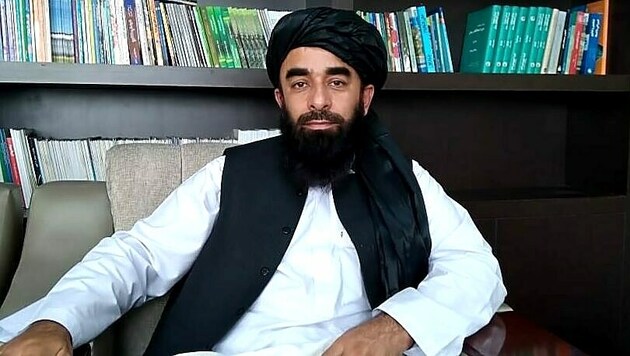 Zabihullah Mujahid während des Interviews (Bild: Shams Ul-Haq)