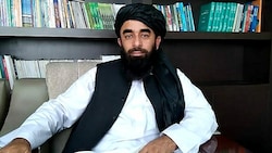 Zabihullah Mujahid während des Interviews (Bild: Shams Ul-Haq)