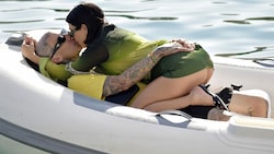 Kourtney Kardashian und Travis Barker knutschen und fummeln sich durch Italien. (Bild: www.PPS.at)