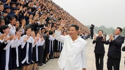 Nordkoreas Machthaber Kim Jong UN benötigt derzeit keine Impfstoffspende. (Bild: APA/KCNA VIA KNS/AFP/STR)