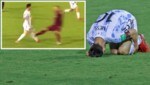 Es grenzt an ein Wunder, dass Lionel Messi bei diesem Foul unverletzt blieb. (Bild: APA/AFP/POOL/Miguel Gutierrez, Twitter.com/ 2021/22 Football Season)