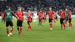 2:4! Frust pur bei den ÖFB-Kickern im März 2019. (Bild: GEPA )