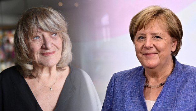 Frauenrechtlerin Alice Schwarzer hat die frühere Bundeskanzlerin Angela Merkel verteidigt: Diese habe "vielleicht einen Weltkrieg verhindert". (Bild: AFP, dpa, Krone KREATIV)