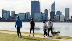 Die Metropole Perth soll bis 2022 abgeriegelt bleiben. (Bild: APA/AFP/TREVOR COLLENS)