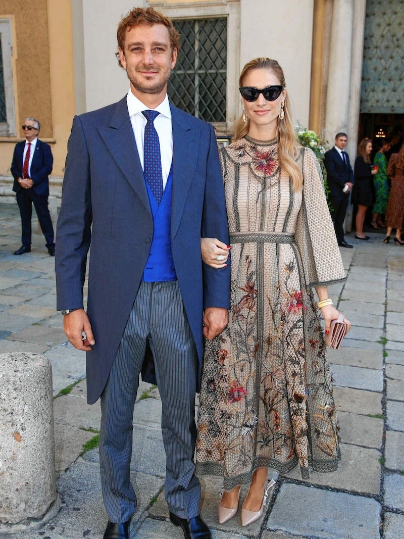 Dem Brautpaar gratulierten Pierre Casiraghi und Ehefrau Beatrice Borromeo (Bild: People Picture/Willi Schneider)