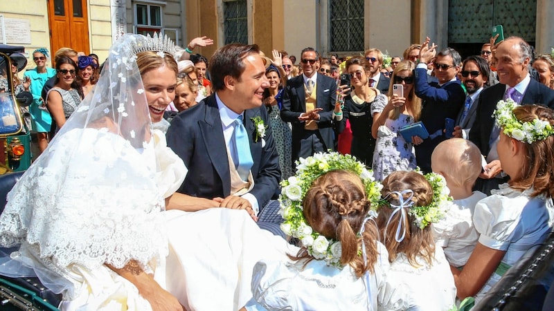 Das glückliche Brautpaar ließ sich in Wien feiern. (Bild: People Picture/Willi Schneider)