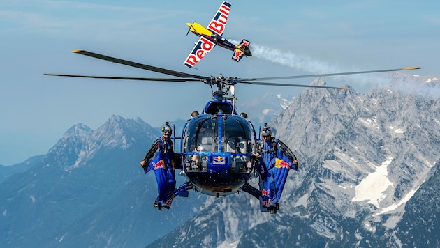 Das Red Bull Aerobatic-Triple (Bild: Red Bull/Jörg Mitter)