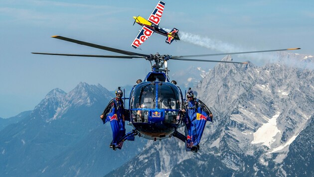 Das Red Bull Aerobatic-Triple (Bild: Red Bull/Jörg Mitter)