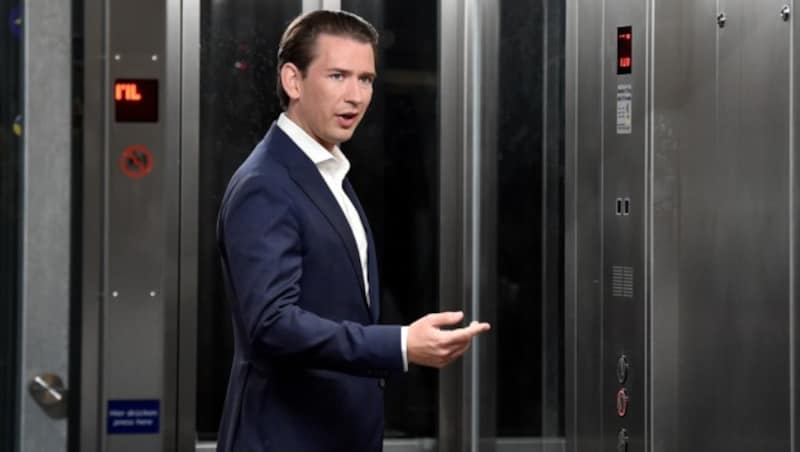 Kurz ließ am Montag jegliche Kritik an sich abperlen. (Bild: APA/HANS PUNZ)