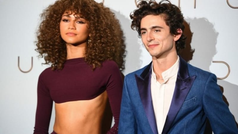 Zendaya und Timothee Chalamet (Bild: APA/Photo by Christophe ARCHAMBAULT / AFP)