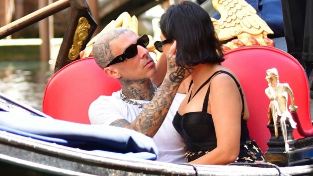 Travis Barker und Kourtney Kardashian beim Turteln in Venedig (Bild: www.PPS.at)