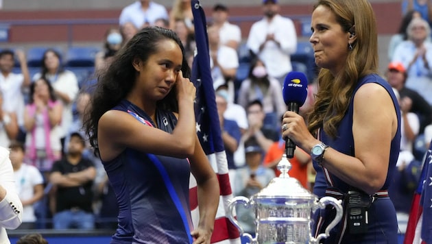 Leylah Fernandez (li.) (Bild: APA/AFP/TIMOTHY A. CLARY)