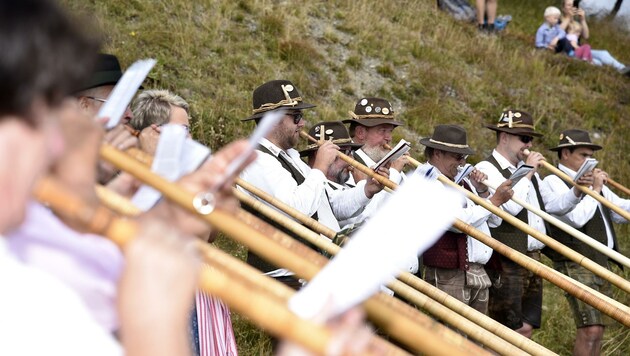Musikanten aus Salzburg und vier weiteren Bundesländern und aus Bayern ließen sich das Treffen am Katschberg auch heuer nicht entgehen. (Bild: Holitzky Roland)