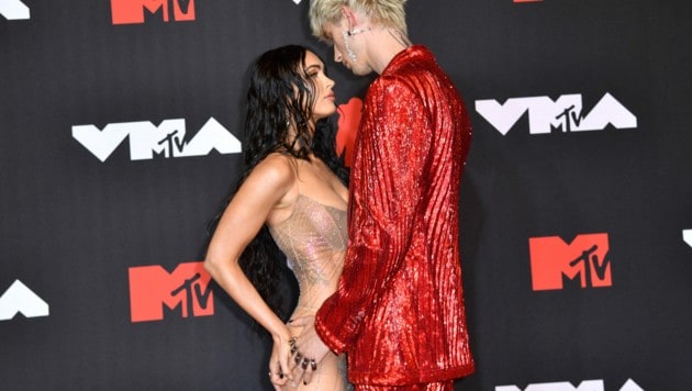 Megan Fox und Machine Gun Kelly turtelten auf dem roten Teppich der MTV Video Music Awards. (Bild: AFP )