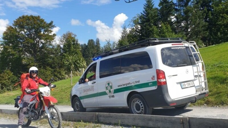 Die Aufnahme entstand in St. Johann während der Rettungsaktion für die Frau aus Kuwait. (Bild: Bergrettung St. Johann)