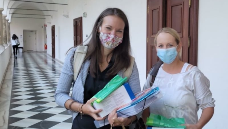 Maria Trattnig & Petra Katholnig lehren in Viktring. (Bild: Tragner Christian)