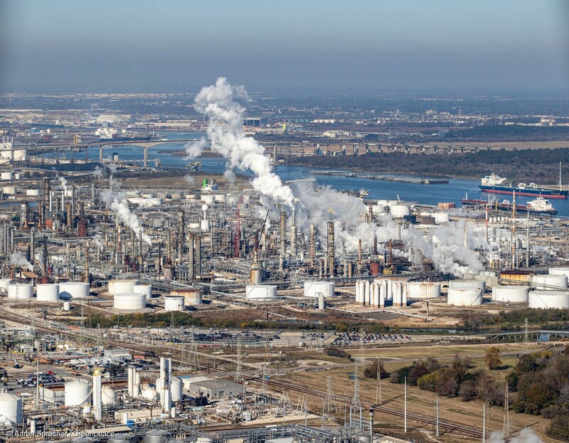 Ölförderung der Unternehmen Ineos und Braskem in Texas (Bild: © Aaron Sprecher / Greenpeace)