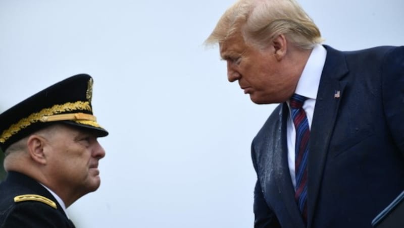 Milley versuchte zu verhindern, dass sein Vorgesetzter Trump unbedachte Entscheidungen trifft. (Bild: AFP )