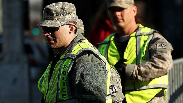Mitglieder der Nationalgarde in Boston (Bild: APA/AFP/GETTY IMAGES)