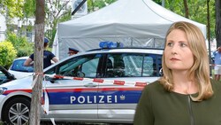 Integrationsministerin Susanne Raab (ÖVP) zum hohen Anteil an ausländischen Mördern: „Vor diesen Fakten dürfen wir nicht die Augen verschließen.“ (Bild: APA, Reinhard Holl, Krone KREATIV)