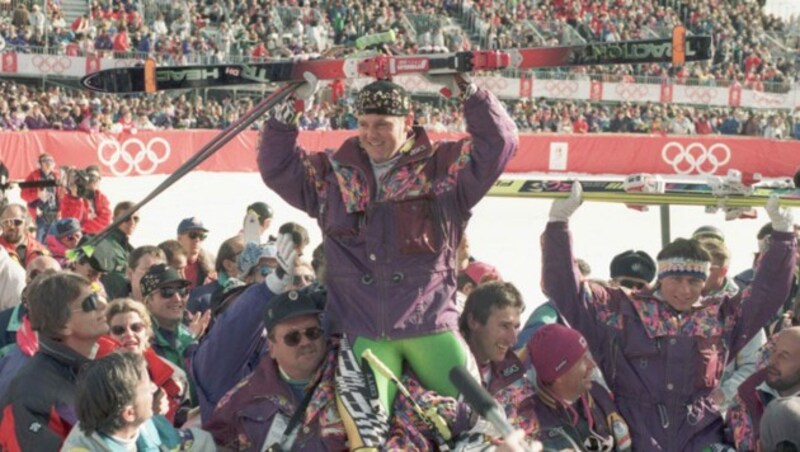 Bei den Olympischen Spielen in Albertville 1992 krönte sich Patrick Ortlieb zum Abfahrtsolympiasieger. (Bild: Gerhard Gradwohl)