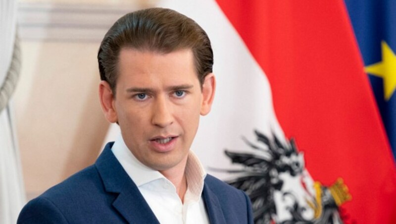 Ex-Bundeskanzler Sebastian Kurz sollte vor einigen Wochen bei einer Preisverleihung in Berlin eine Laudatio für Thiel halten. Daraus wurde aber nichts mehr. (Bild: APA/AFP/Joe Klamar)