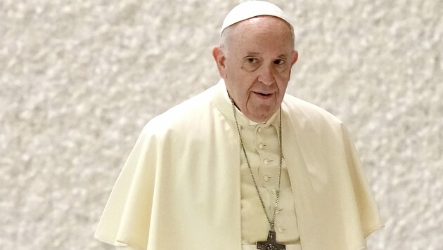 Papst Franziskus vor einer Audienz im September 2021. (Bild: AP)