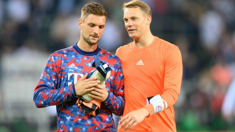 Sven Ulreich (li.) und Manuel Neuer (Bild: Anke Waelischmiller / dpa Picture Alliance / picturedesk.com)