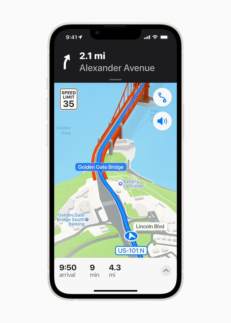 In der Maps-Anwendung gibt es nun detailliertere Karten. (Bild: Apple)