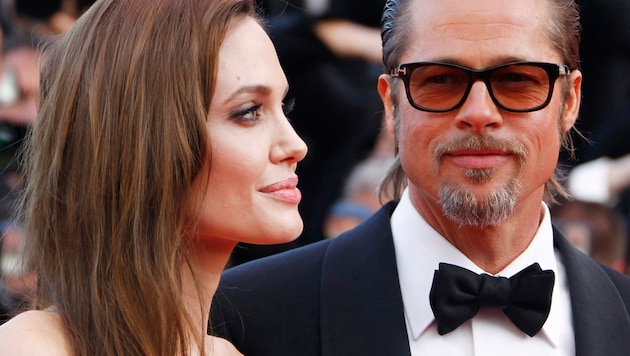 Angelina Jolie und Brad Bitt (Bild: GUILLAUME HORCAJUELO / EPA / picturedesk.com)