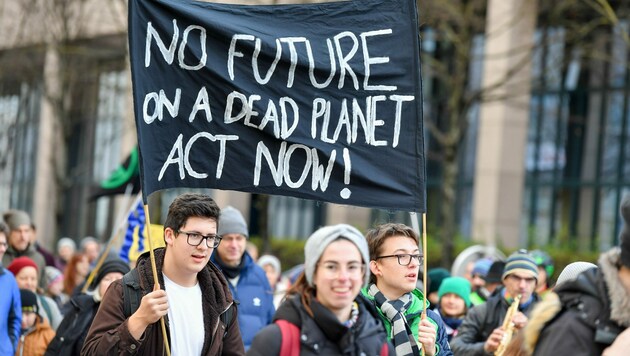 2019: Letzer weltweiter Klimastreik in Linz (Bild: Harald Dostal)