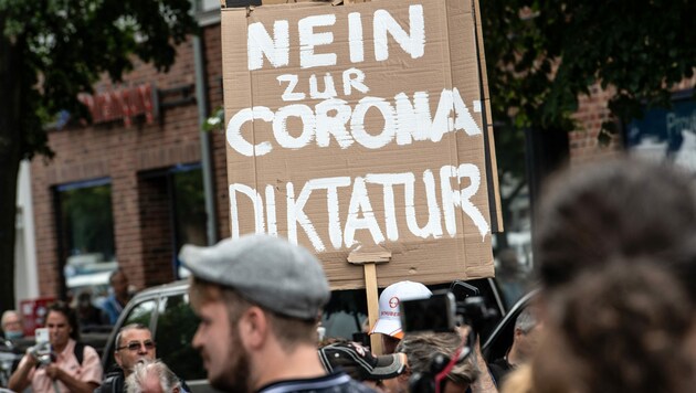 Demo in Deutschland gegen die Corona-Maßnahmen (Archivbild) (Bild: AFP)