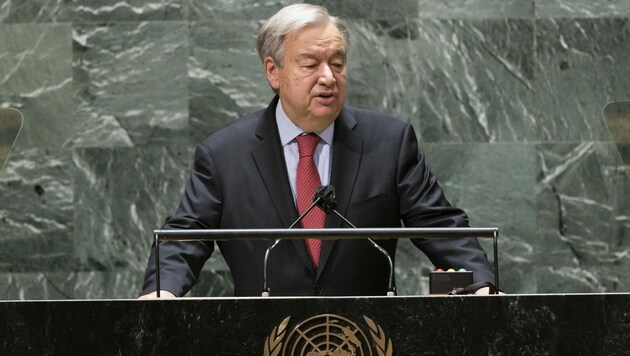 UN-Generalsekretär Antonio Guterres (Bild: AFP)