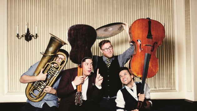 The Erlkings sind ein junges, energiegeladenes Musikquartett. (Bild: Julia Wesely)