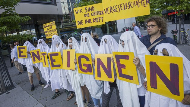 Die Initiative „Deutsche Wohnen & Co enteignen“ konnte die Wähler in Berlin von ihrem Anliegen überzeugen. (Bild: AFP)