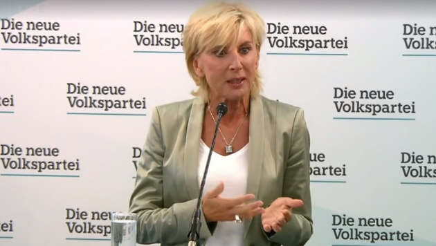 Gabriela Schwarz ist stellvertretende Generalsekretärin der Volkspartei. (Bild: Screenshot ORF)