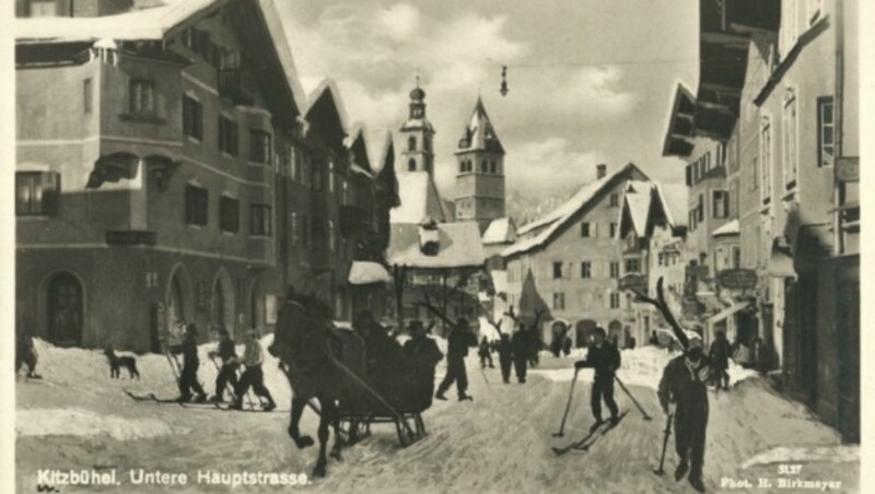 Das Zentrum von Kitzbühel in den 1930er Jahren. (Bild: ÖNB/AKON)