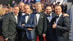 Georg Reichenberg (2nd from left) spoke to the "Krone" about the more or less hidden mega-fan cult behind James Bond. (Bild: zVg)