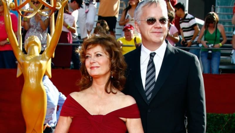 Mit Tim Robbins war Susan Sarandon mehr als 20 Jahre ohne Trauschein liiert. 2009 trennte sich das Paar. (Bild: 2008 Getty Images)