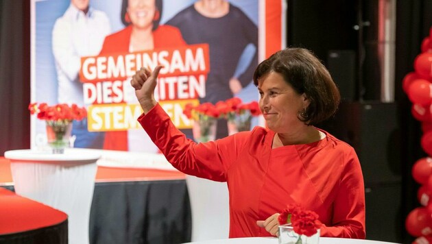 SPÖ-Chefin Birgit Gerstorfer steht für Schwarz-Rot bereit (Bild: TEAM FOTOKERSCHI)