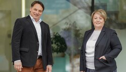 Die neuen Geschäftsführer Anton Eckschlager und Silke Sickinger deckten den Betrug bei der Energie Ried auf. (Bild: Wenzel Markus)