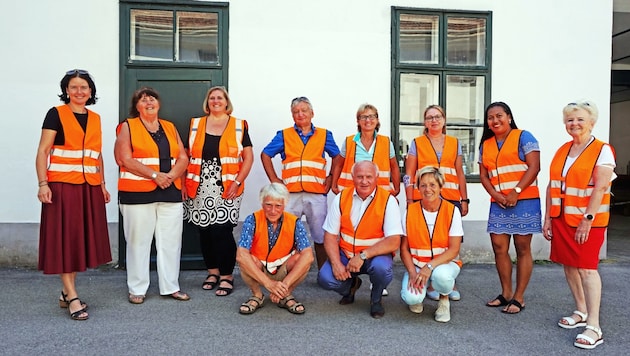 Das Pedibus-Team sorgt mit zwei Routen und acht „Haltestellen“ für einen sicheren Schulweg (Bild: Marktgemeinde Himberg)