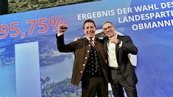 Jubel am Landesparteitag: Erwin Angerer wurde zum Landesparteiobmann gewählt. (Bild: Evelyn Hronek Kamerawerk)
