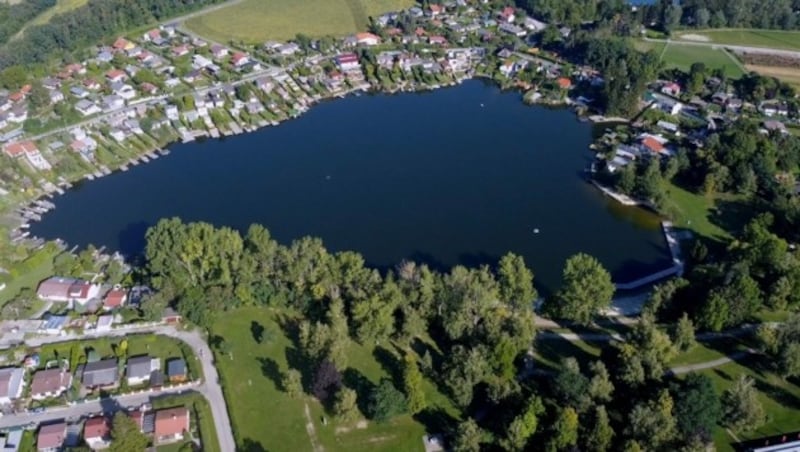 Der Film zeigt spannende Drohnen-Aufnahmen vom Steinbrunner See. (Bild: Paul Rizzoli)