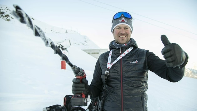 Ex-Weltcupläufer Pierre Egger coacht die Athleten des neugegründeten Projekts GOING FOR GOLD 2022. (Bild: Maurice Shourot)