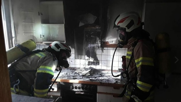 Das Feuer brach in der Küche aus (Symbolfoto). (Bild: Freiwillige Feuerwehr Seekirchen)