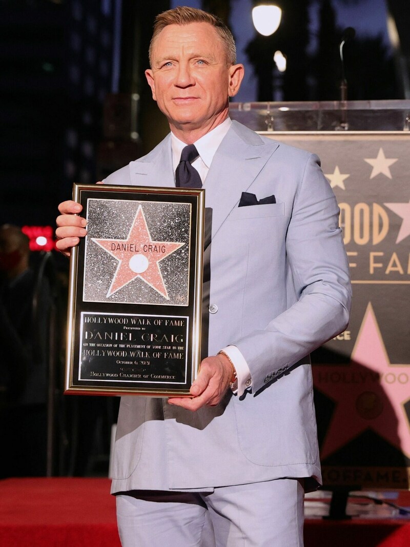 Daniel Craig wurde mit dem 2704. Stern am „Walk of Fame“ geehrt. (Bild: 2021 Getty Images)