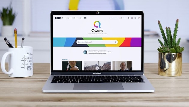 Die Suchmaschine Qwant aus Frankreich positioniert sich als europäische Alternative zu Google. (Bild: Qwant)