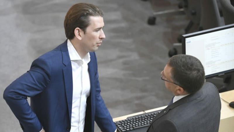 Sebastian Kurz soll ÖVP-Klubchef, August Wöginger sein Stellvertreter werden. (Bild: APA/Robert Jäger)