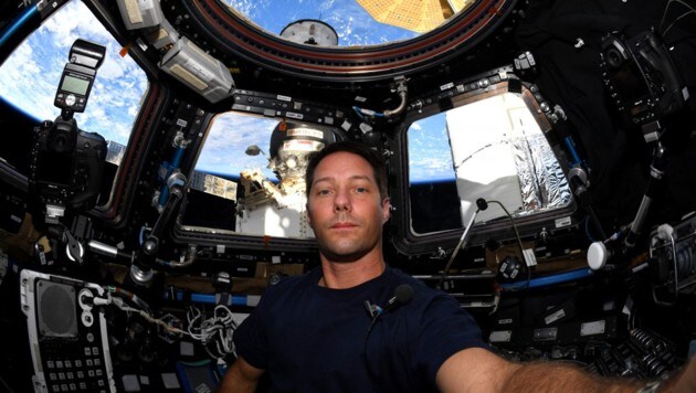 ESA-Astronaut Thomas Pesquet auf der ISS (Bild: ESA/NASA–T. Pesquet)